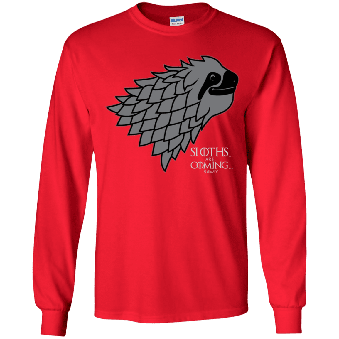 T-Shirts Red / YS Sloths.. are.. co.. Youth Long Sleeve T-Shirt
