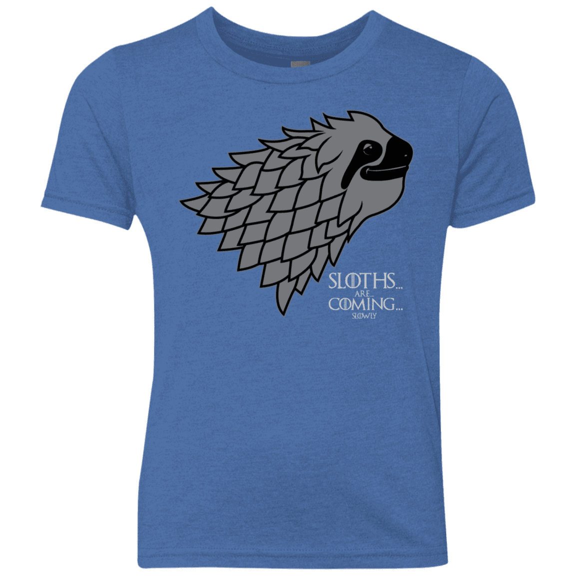 T-Shirts Vintage Royal / YXS Sloths.. are.. co.. Youth Triblend T-Shirt