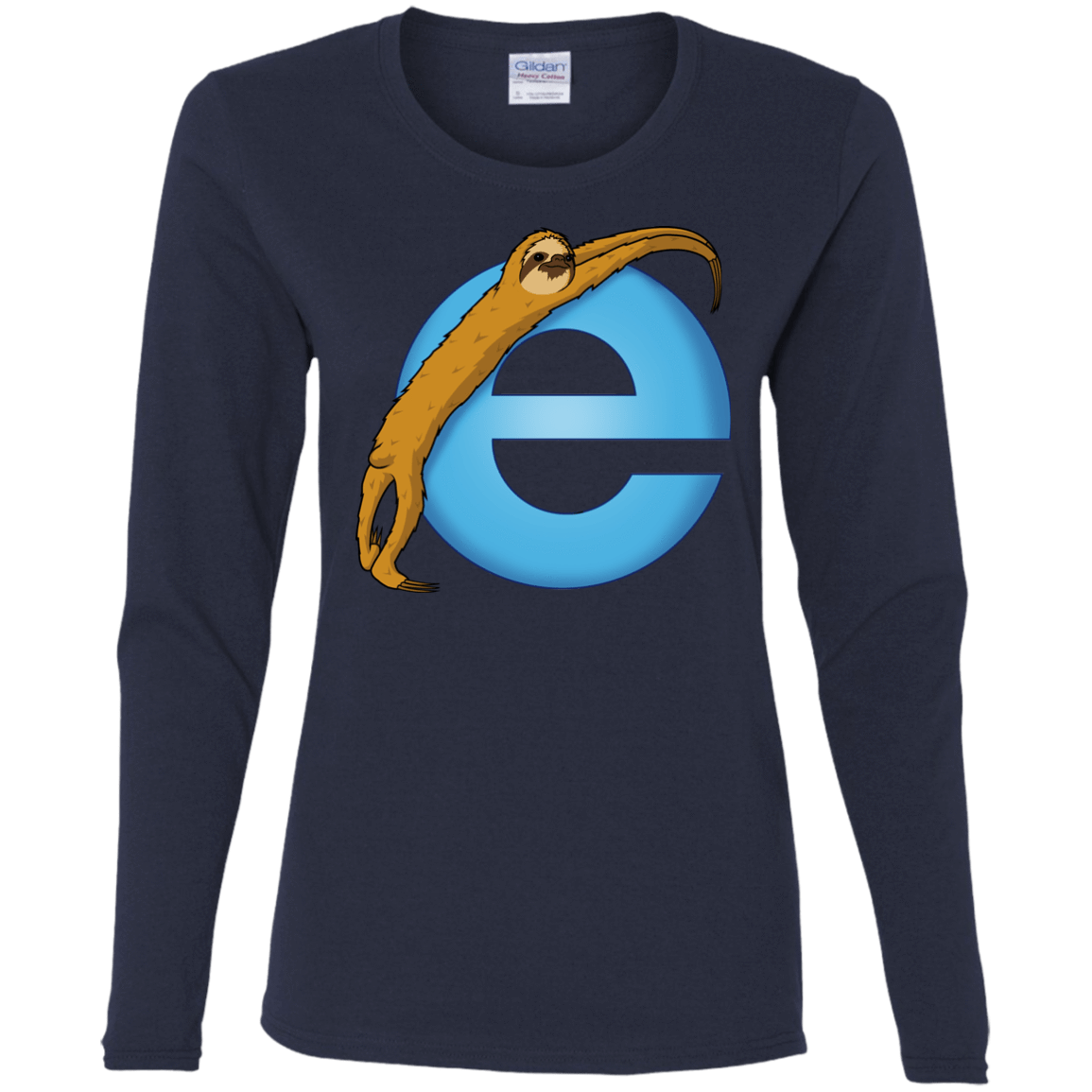 T-Shirts Navy / S Slownet Women's Long Sleeve T-Shirt