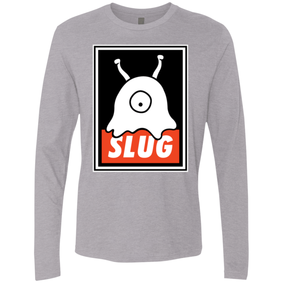 T-Shirts Heather Grey / Small Slug Men's Premium Long Sleeve