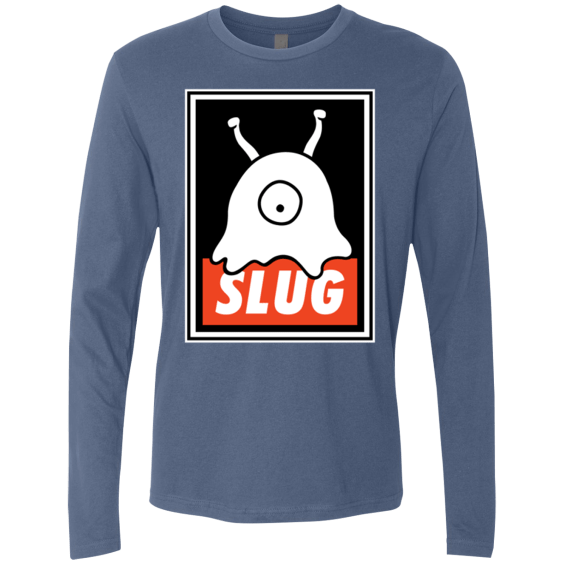 T-Shirts Indigo / Small Slug Men's Premium Long Sleeve