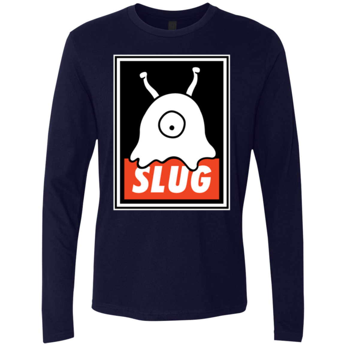 T-Shirts Midnight Navy / Small Slug Men's Premium Long Sleeve