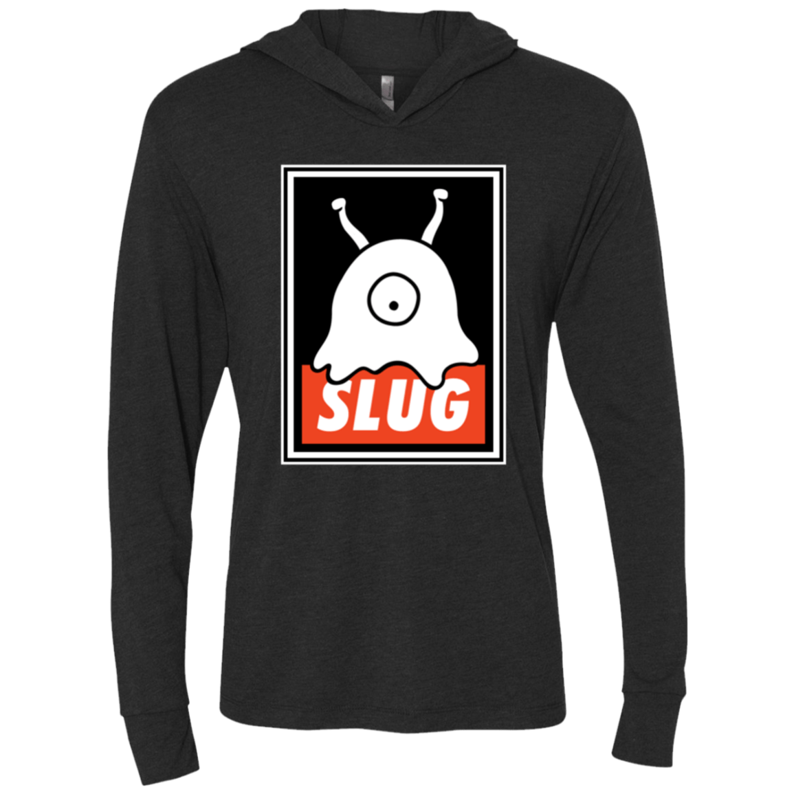 T-Shirts Vintage Black / X-Small Slug Triblend Long Sleeve Hoodie Tee