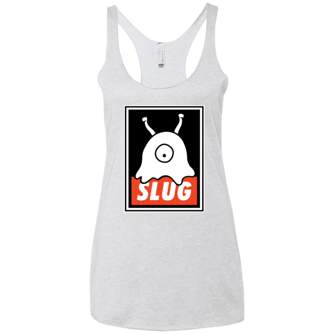 T-Shirts Heather White / X-Small Slug Women's Triblend Racerback Tank