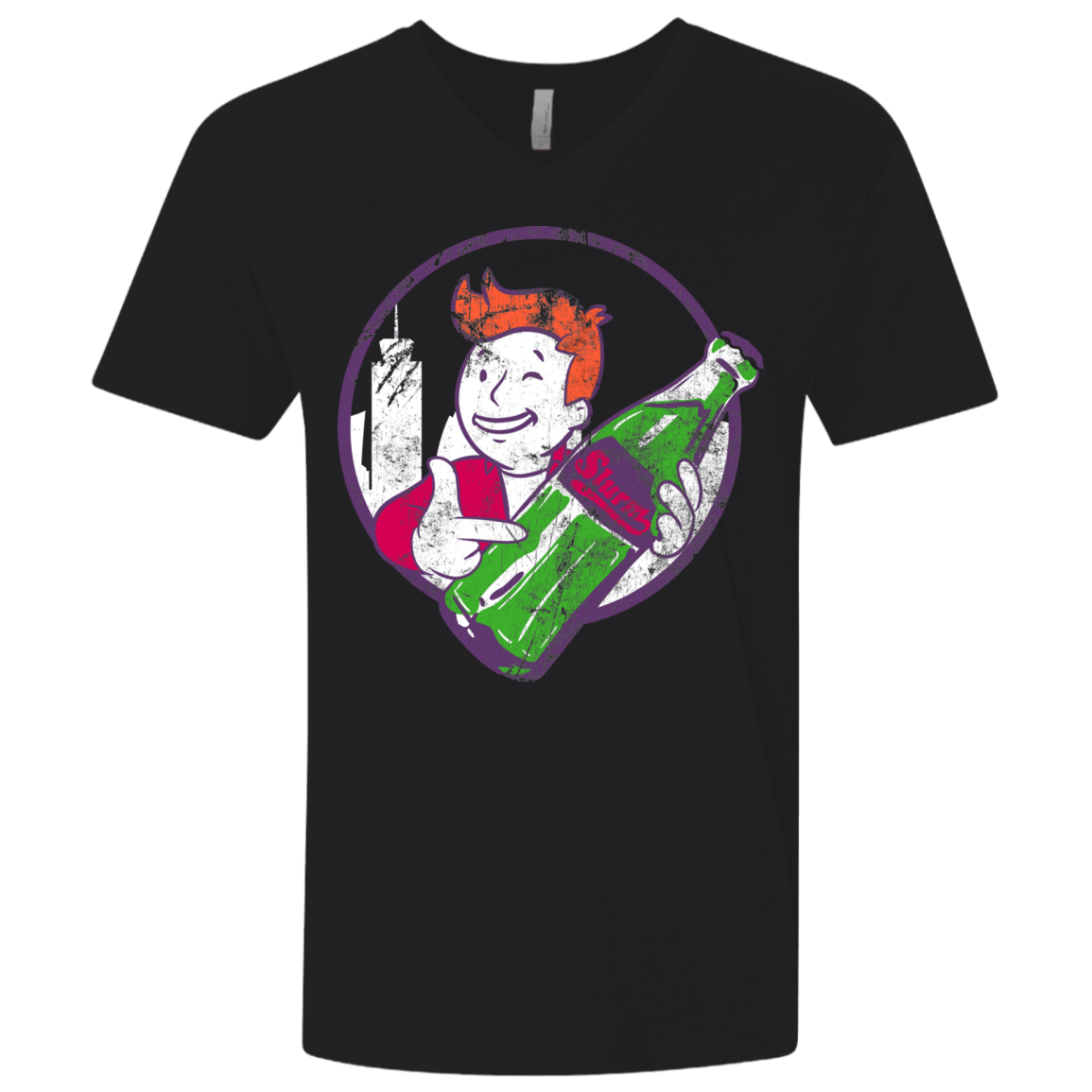 T-Shirts Black / X-Small Slurm Cola Men's Premium V-Neck