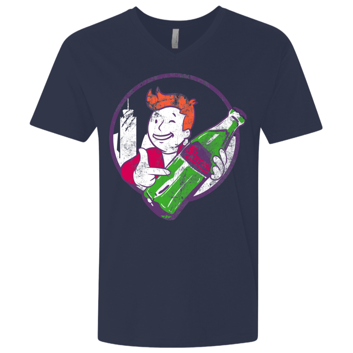T-Shirts Midnight Navy / X-Small Slurm Cola Men's Premium V-Neck