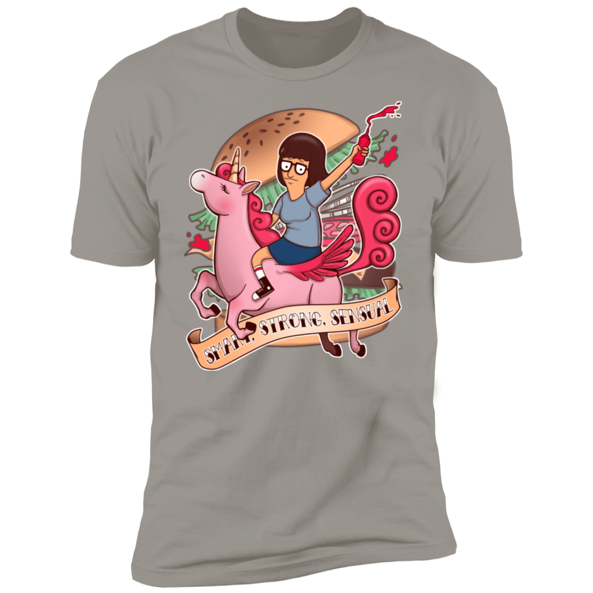 T-Shirts Light Grey / S Smart Strong Sensual Men's Premium T-Shirt