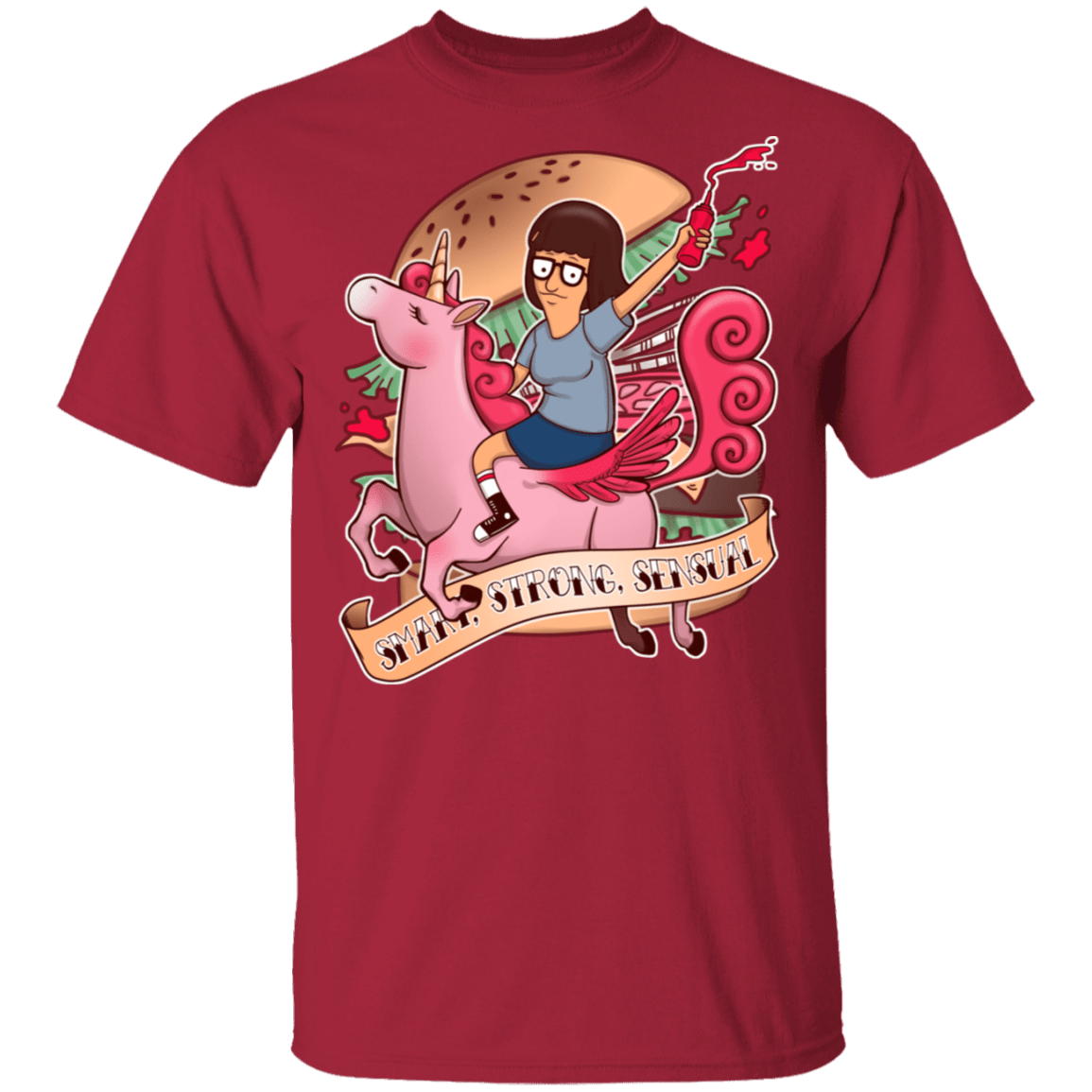 T-Shirts Cardinal / S Smart Strong Sensual T-Shirt