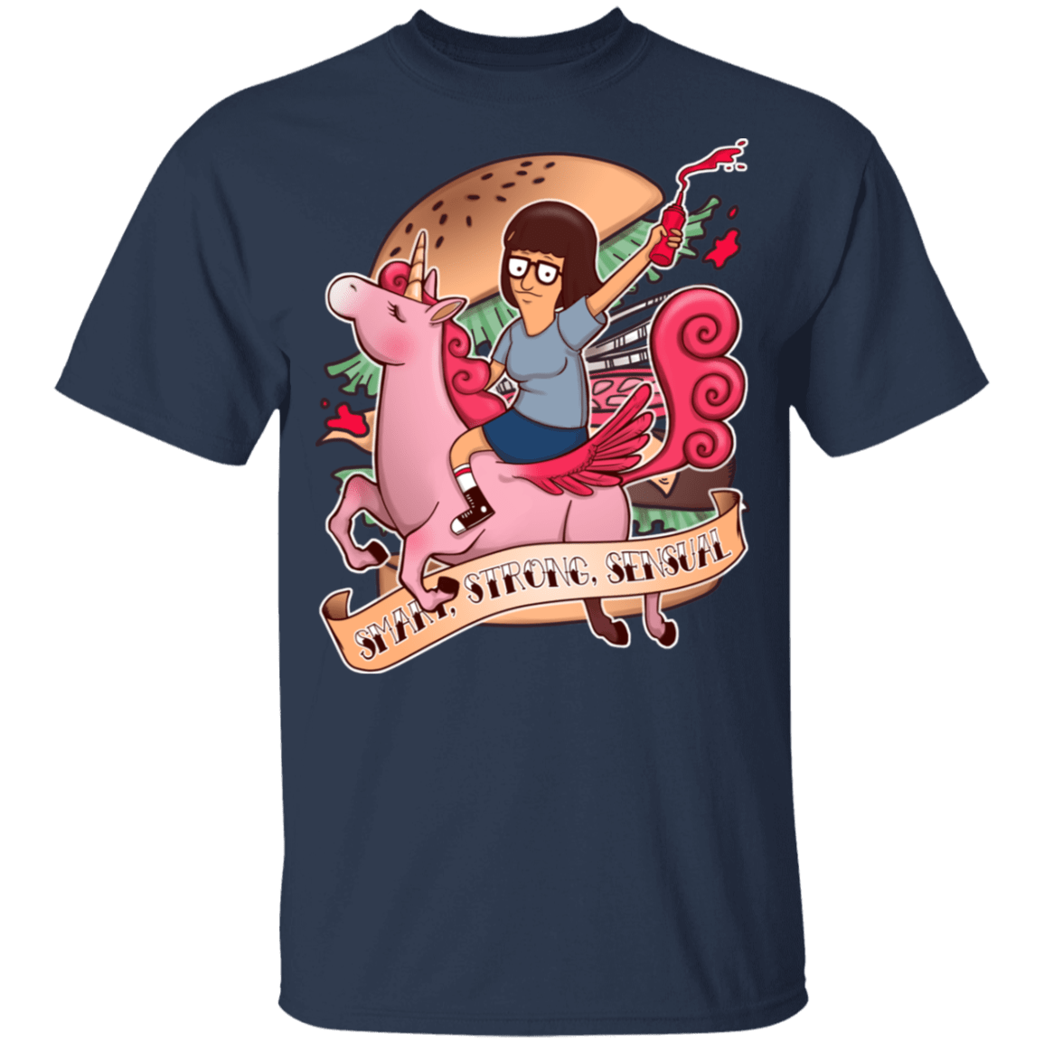 T-Shirts Navy / YXS Smart Strong Sensual Youth T-Shirt