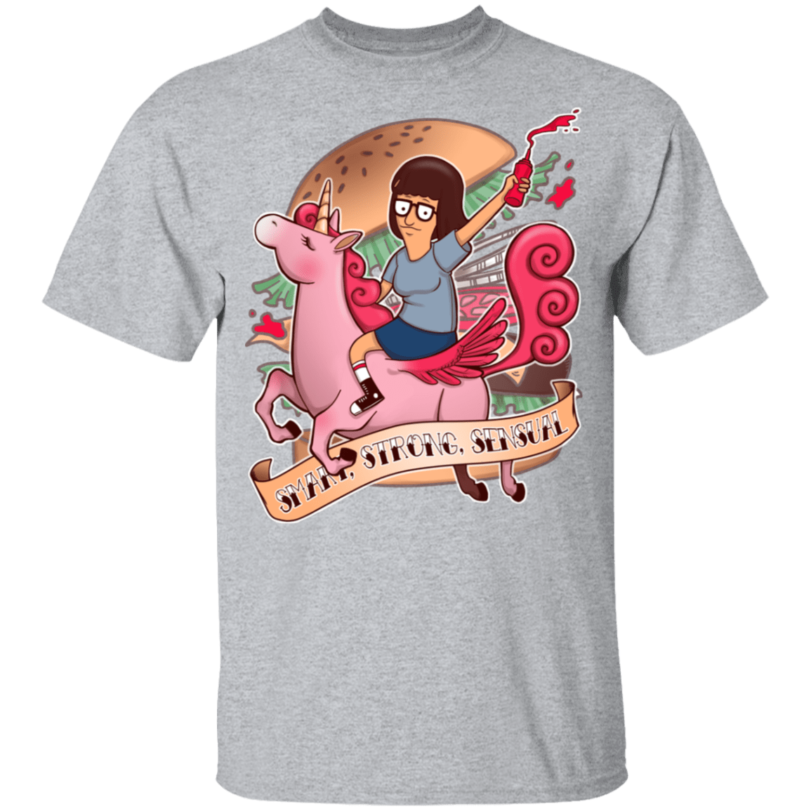 T-Shirts Sport Grey / YXS Smart Strong Sensual Youth T-Shirt