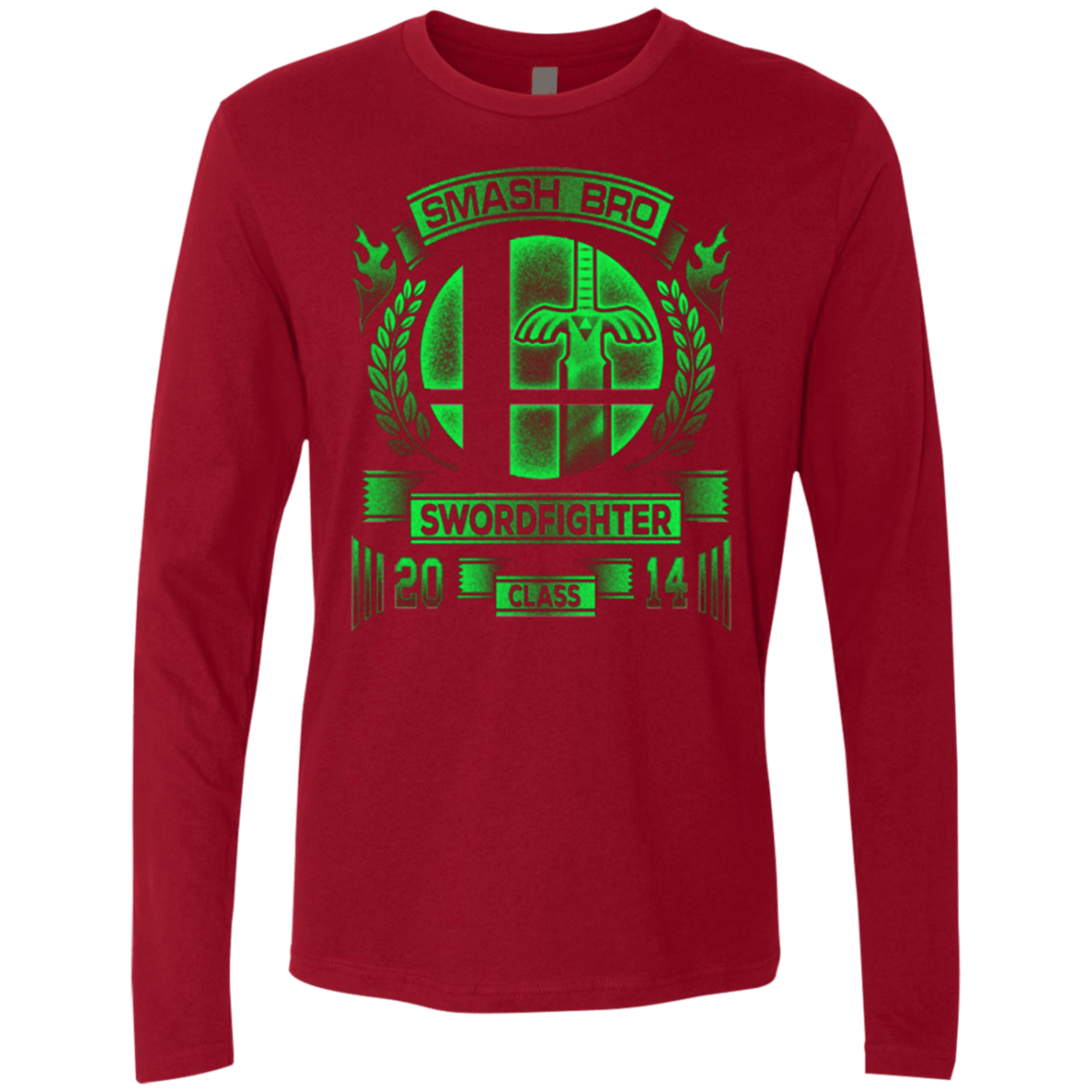 T-Shirts Cardinal / Small Smash bros Swordfighter Men's Premium Long Sleeve
