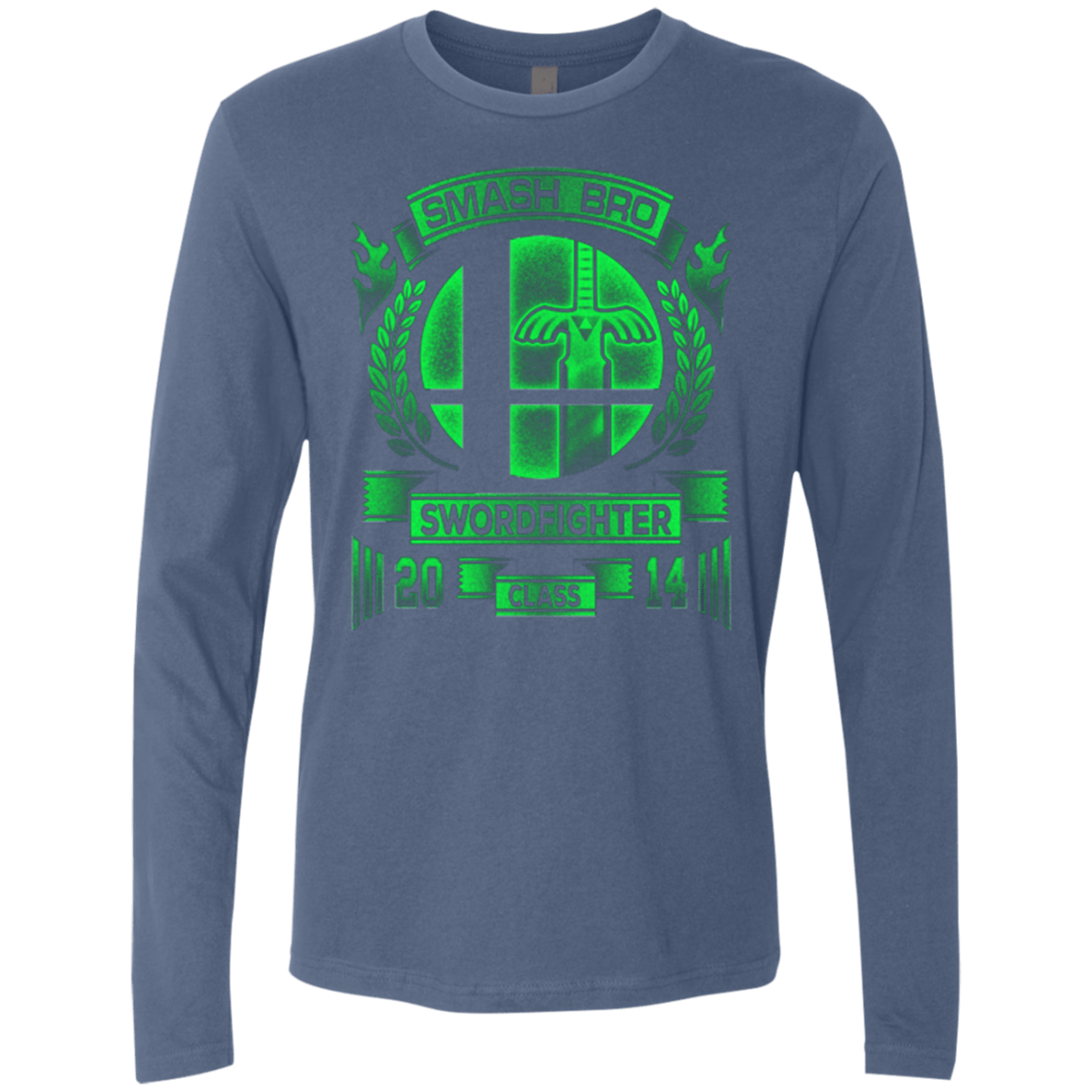 T-Shirts Indigo / Small Smash bros Swordfighter Men's Premium Long Sleeve
