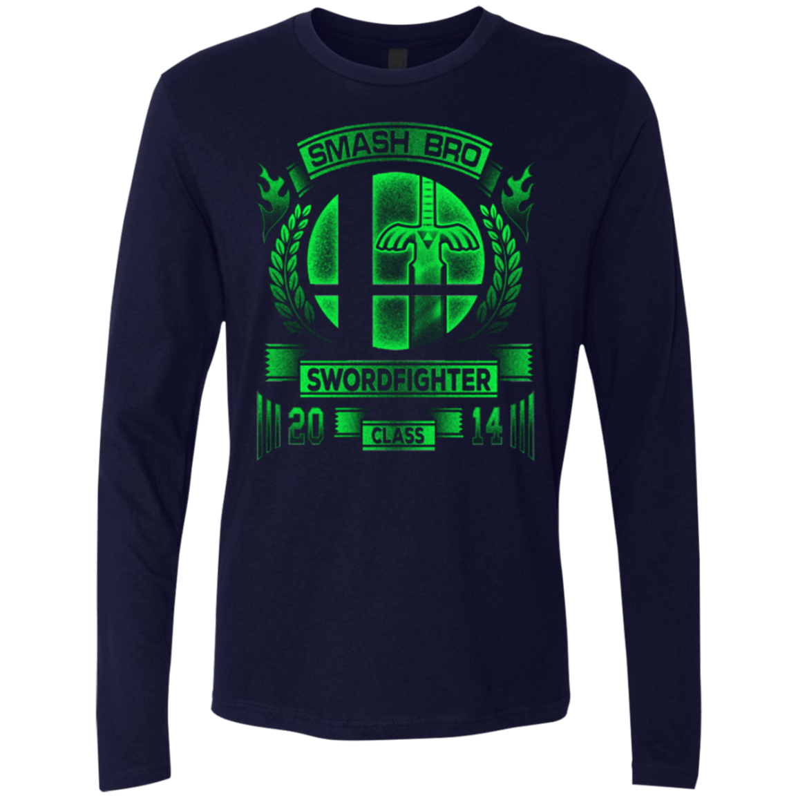 T-Shirts Midnight Navy / Small Smash bros Swordfighter Men's Premium Long Sleeve