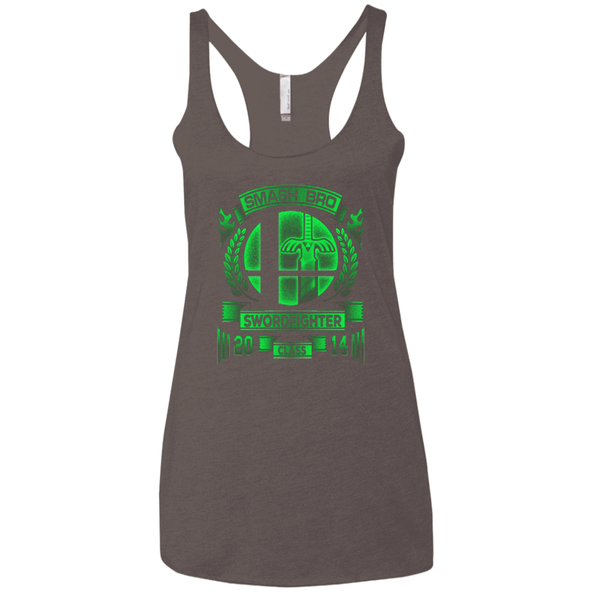 T-Shirts Macchiato / X-Small Smash bros Swordfighter Women's Triblend Racerback Tank