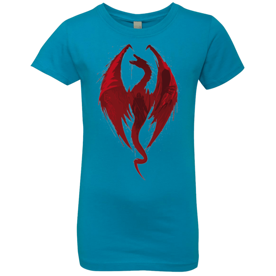 T-Shirts Turquoise / YXS Smaug's Bane Girls Premium T-Shirt