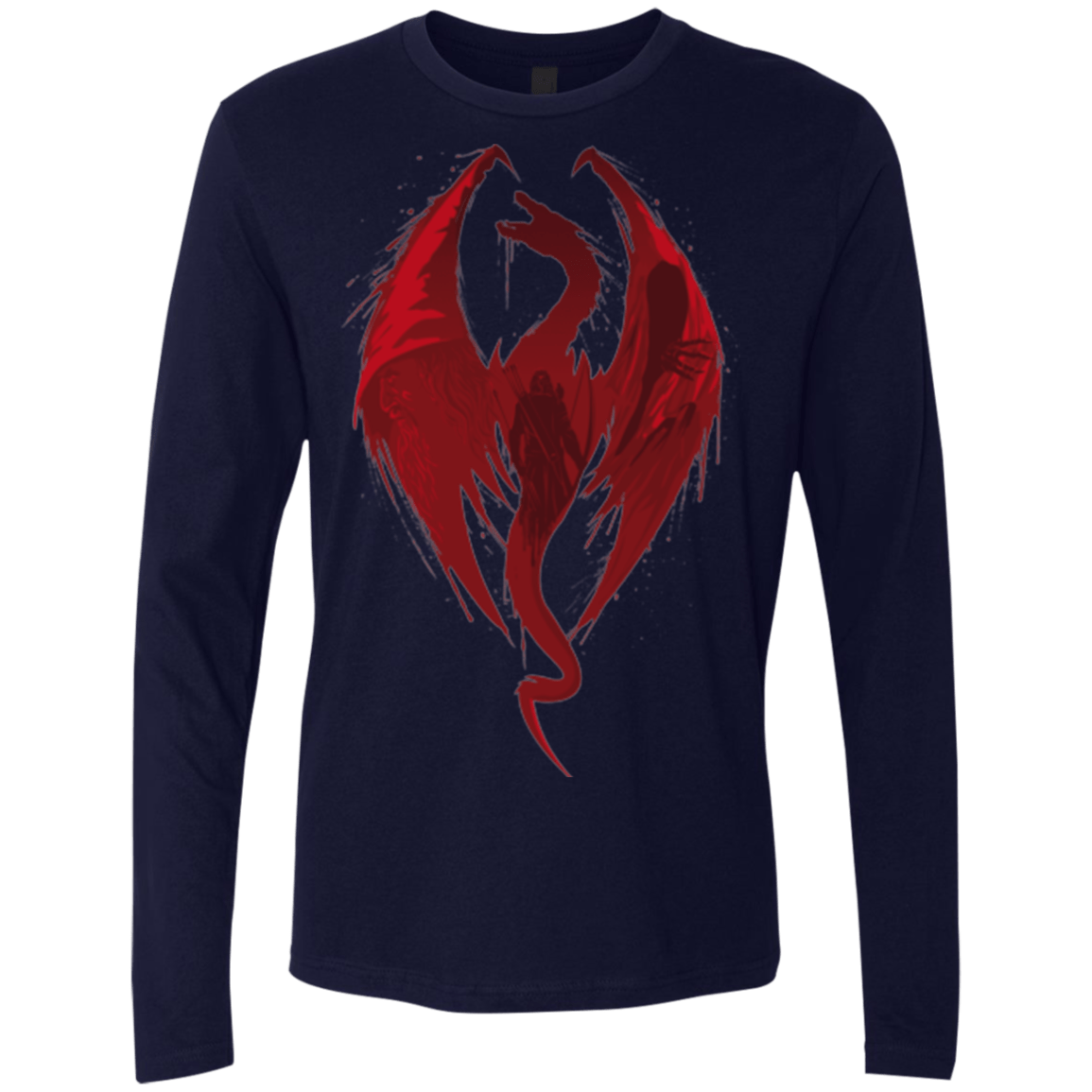 T-Shirts Midnight Navy / Small Smaug's Bane Men's Premium Long Sleeve