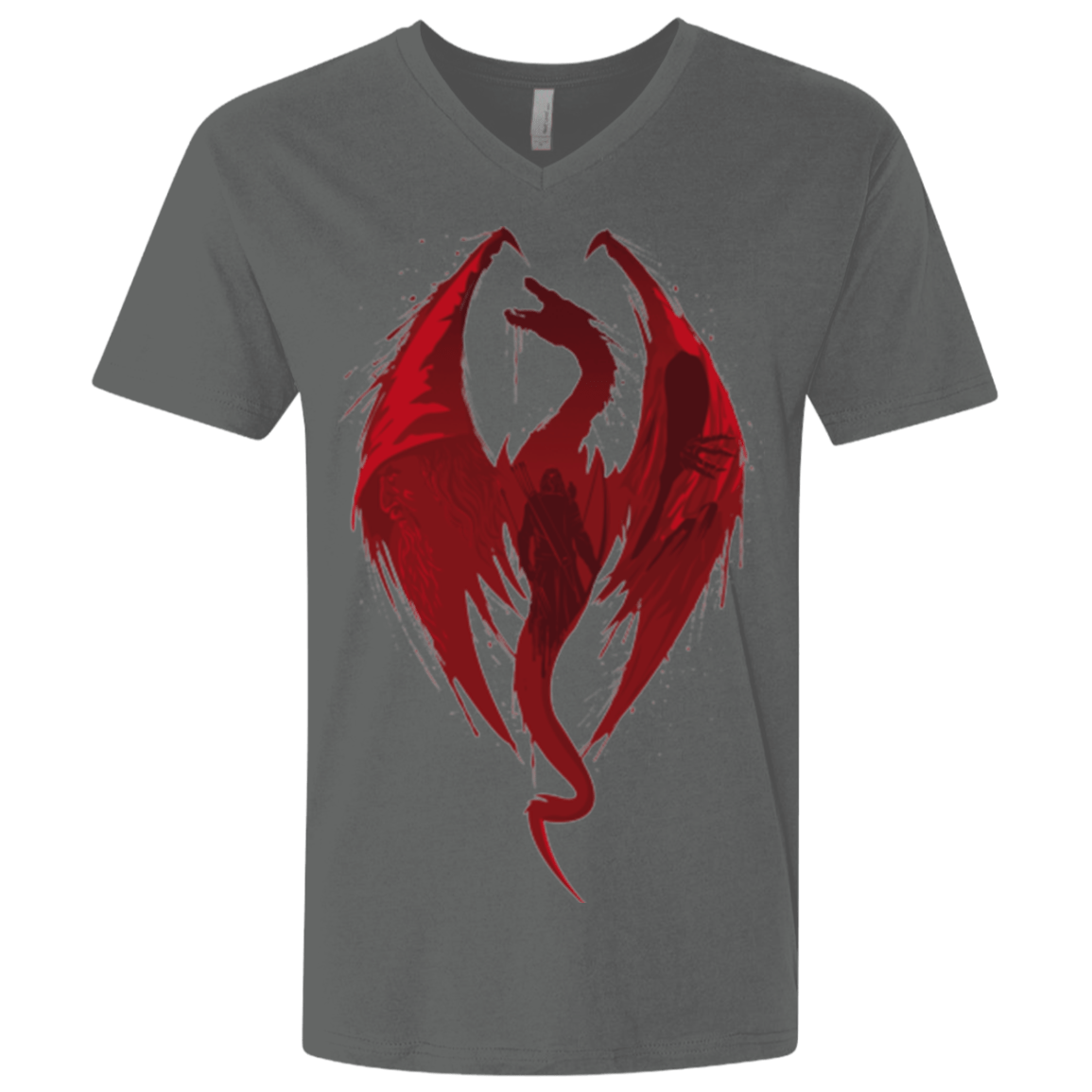 T-Shirts Heavy Metal / X-Small Smaug's Bane Men's Premium V-Neck