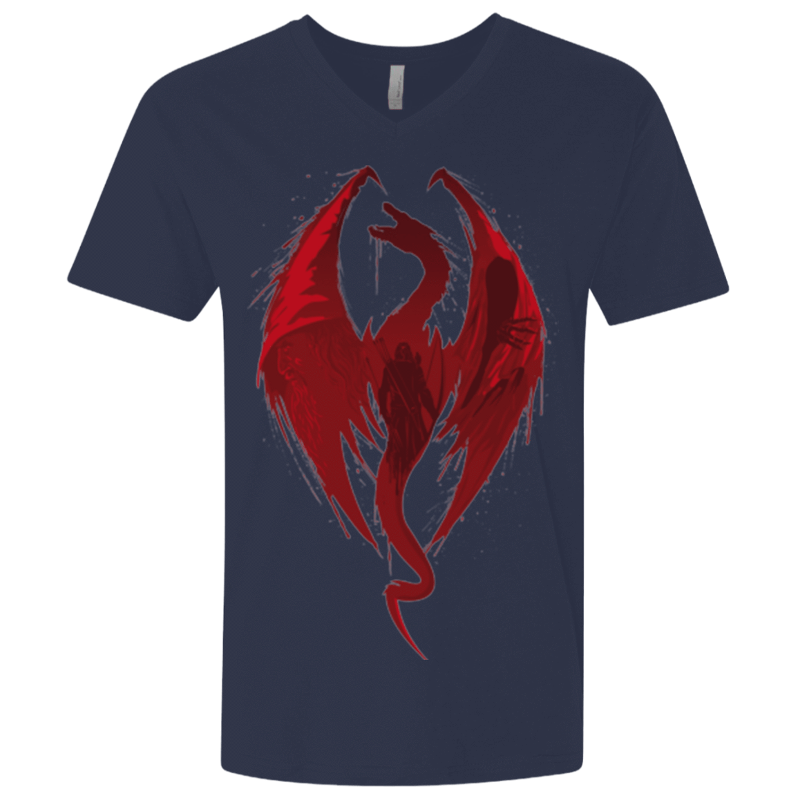T-Shirts Midnight Navy / X-Small Smaug's Bane Men's Premium V-Neck