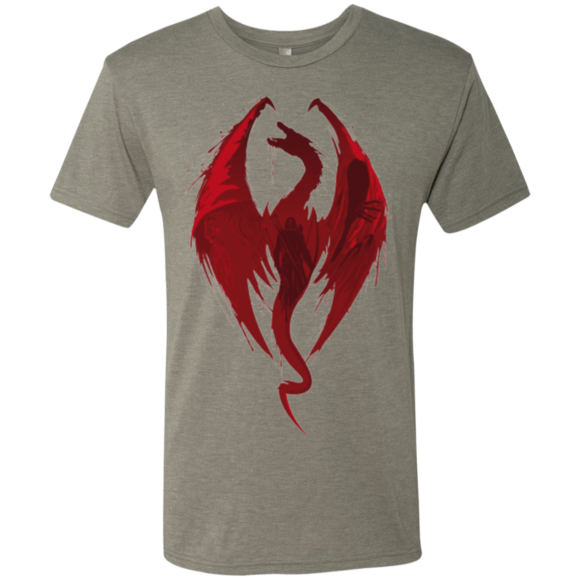 T-Shirts Venetian Grey / Small Smaug's Bane Men's Triblend T-Shirt