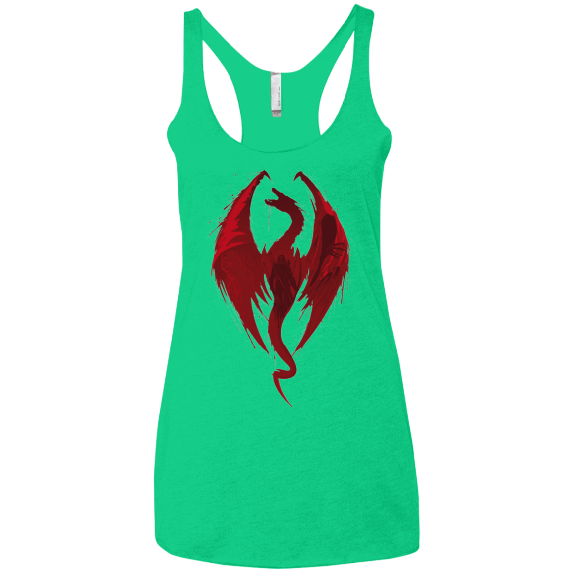 T-Shirts Envy / X-Small Smaug's Bane Women's Triblend Racerback Tank