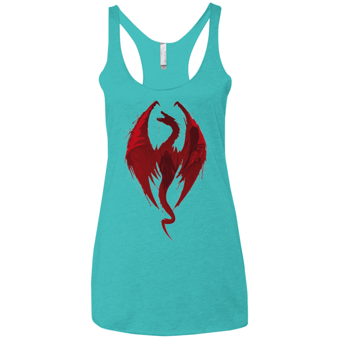T-Shirts Tahiti Blue / X-Small Smaug's Bane Women's Triblend Racerback Tank
