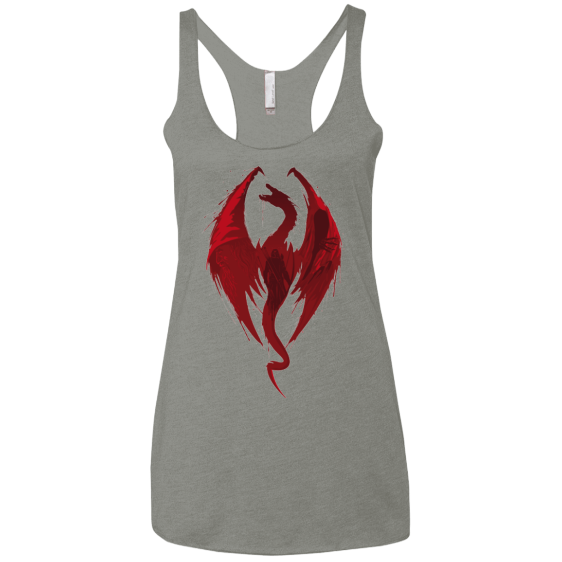 T-Shirts Venetian Grey / X-Small Smaug's Bane Women's Triblend Racerback Tank