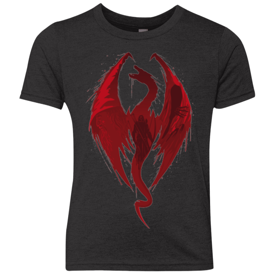 T-Shirts Vintage Black / YXS Smaug's Bane Youth Triblend T-Shirt