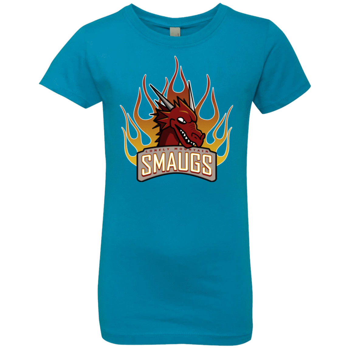T-Shirts Turquoise / YXS Smaugs Girls Premium T-Shirt