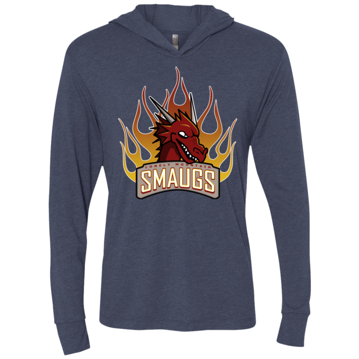 T-Shirts Vintage Navy / X-Small Smaugs Triblend Long Sleeve Hoodie Tee