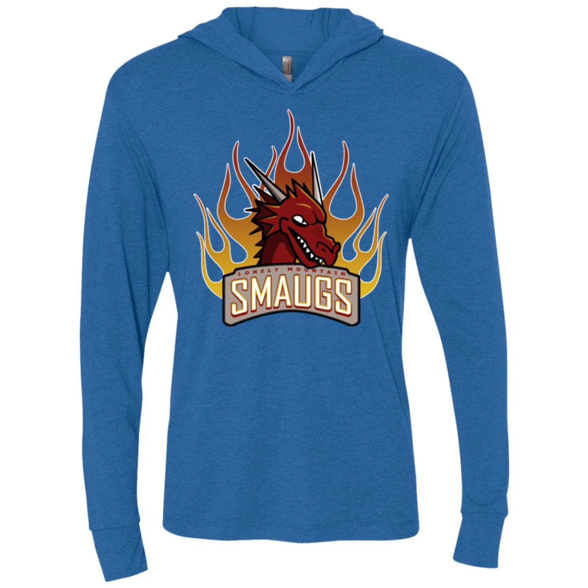 T-Shirts Vintage Royal / X-Small Smaugs Triblend Long Sleeve Hoodie Tee