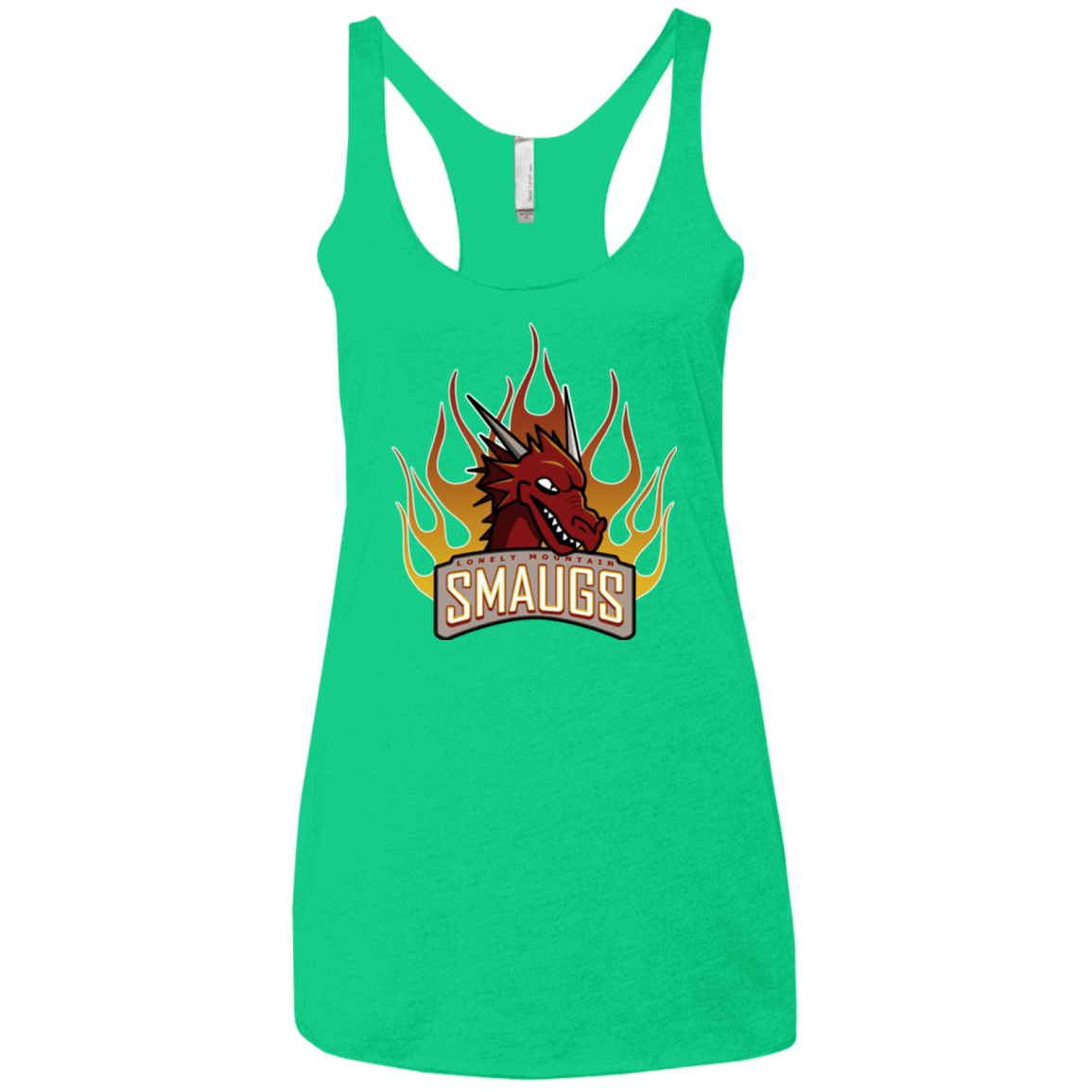 T-Shirts Envy / X-Small Smaugs Women's Triblend Racerback Tank