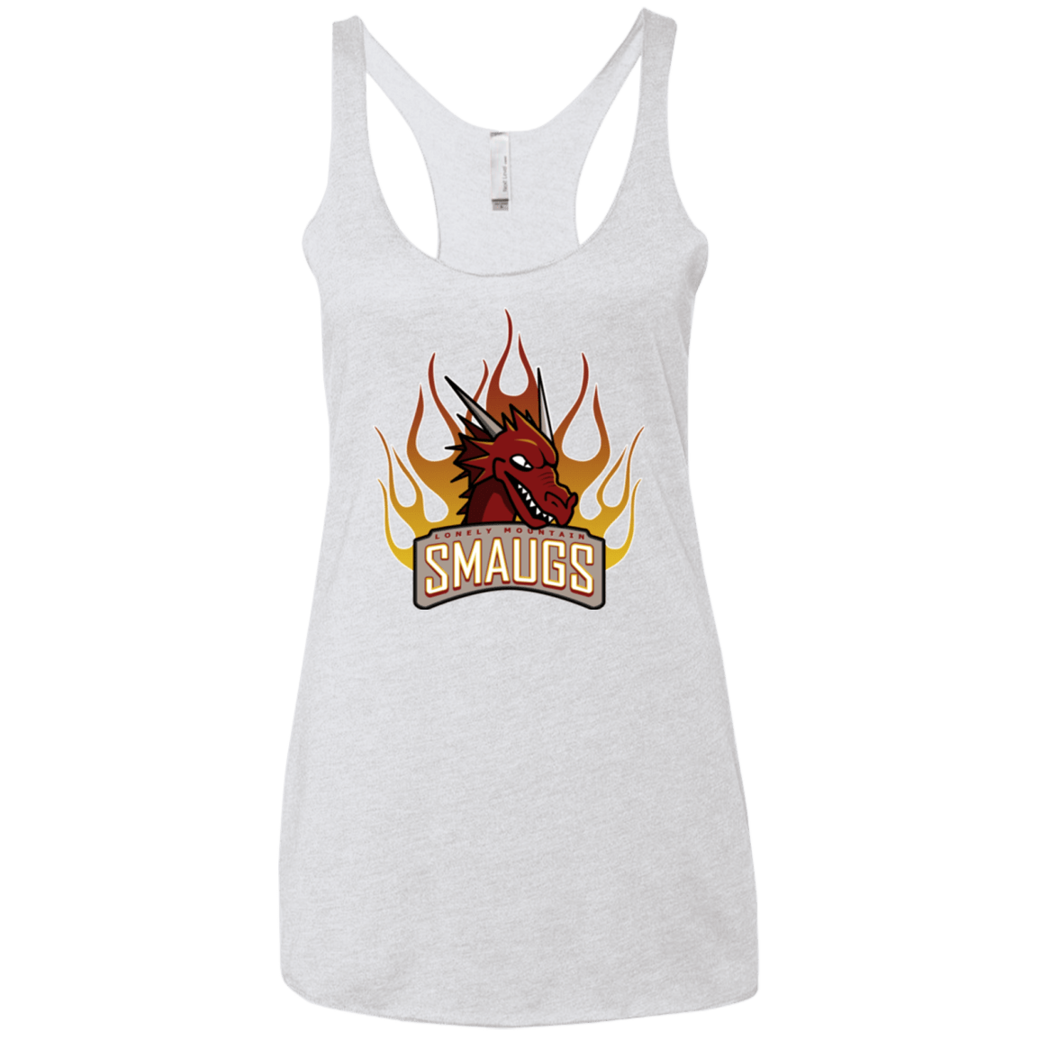 T-Shirts Heather White / X-Small Smaugs Women's Triblend Racerback Tank
