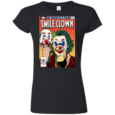 T-Shirts Black / S Smile Clown Junior Slimmer-Fit T-Shirt