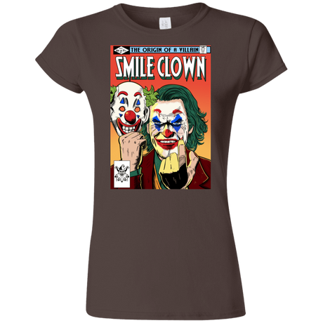 T-Shirts Dark Chocolate / S Smile Clown Junior Slimmer-Fit T-Shirt