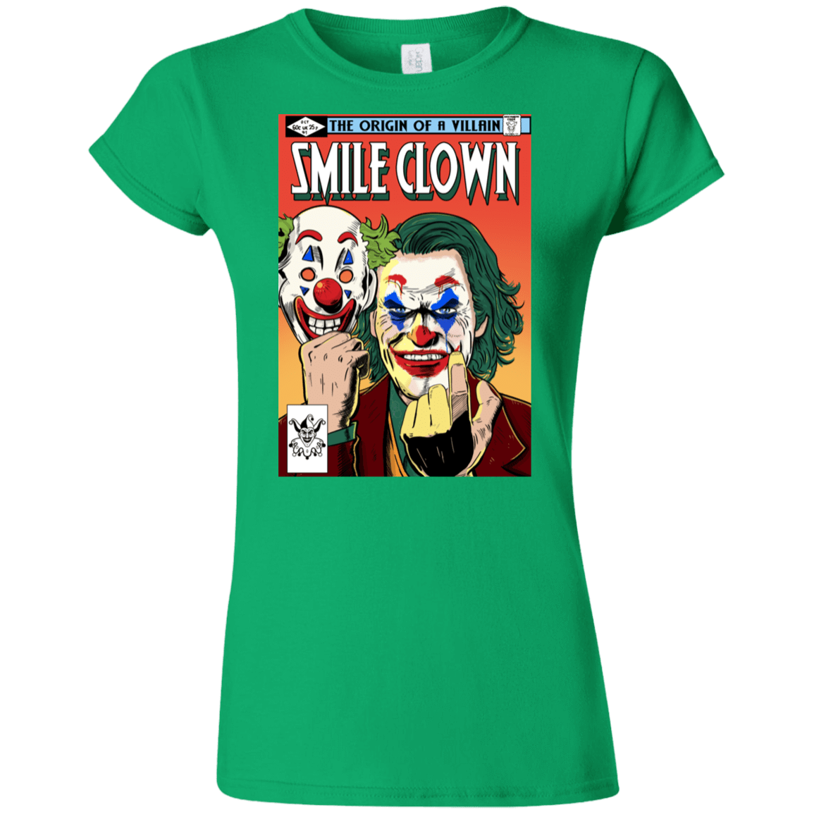 T-Shirts Irish Green / S Smile Clown Junior Slimmer-Fit T-Shirt