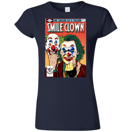 T-Shirts Navy / S Smile Clown Junior Slimmer-Fit T-Shirt