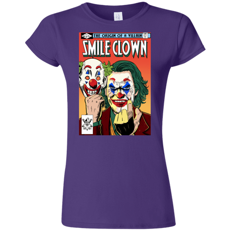 T-Shirts Purple / S Smile Clown Junior Slimmer-Fit T-Shirt