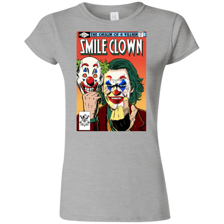 T-Shirts Sport Grey / S Smile Clown Junior Slimmer-Fit T-Shirt