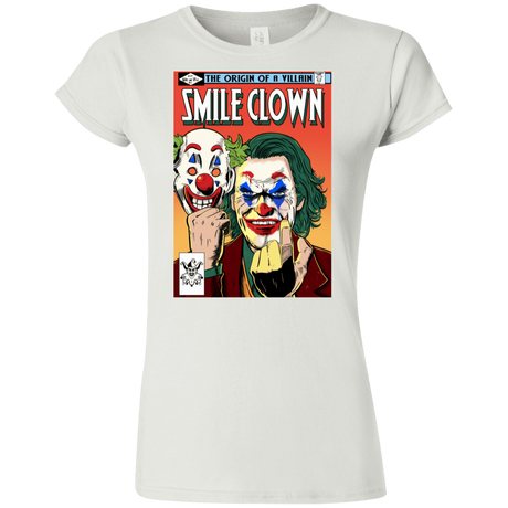 T-Shirts White / S Smile Clown Junior Slimmer-Fit T-Shirt
