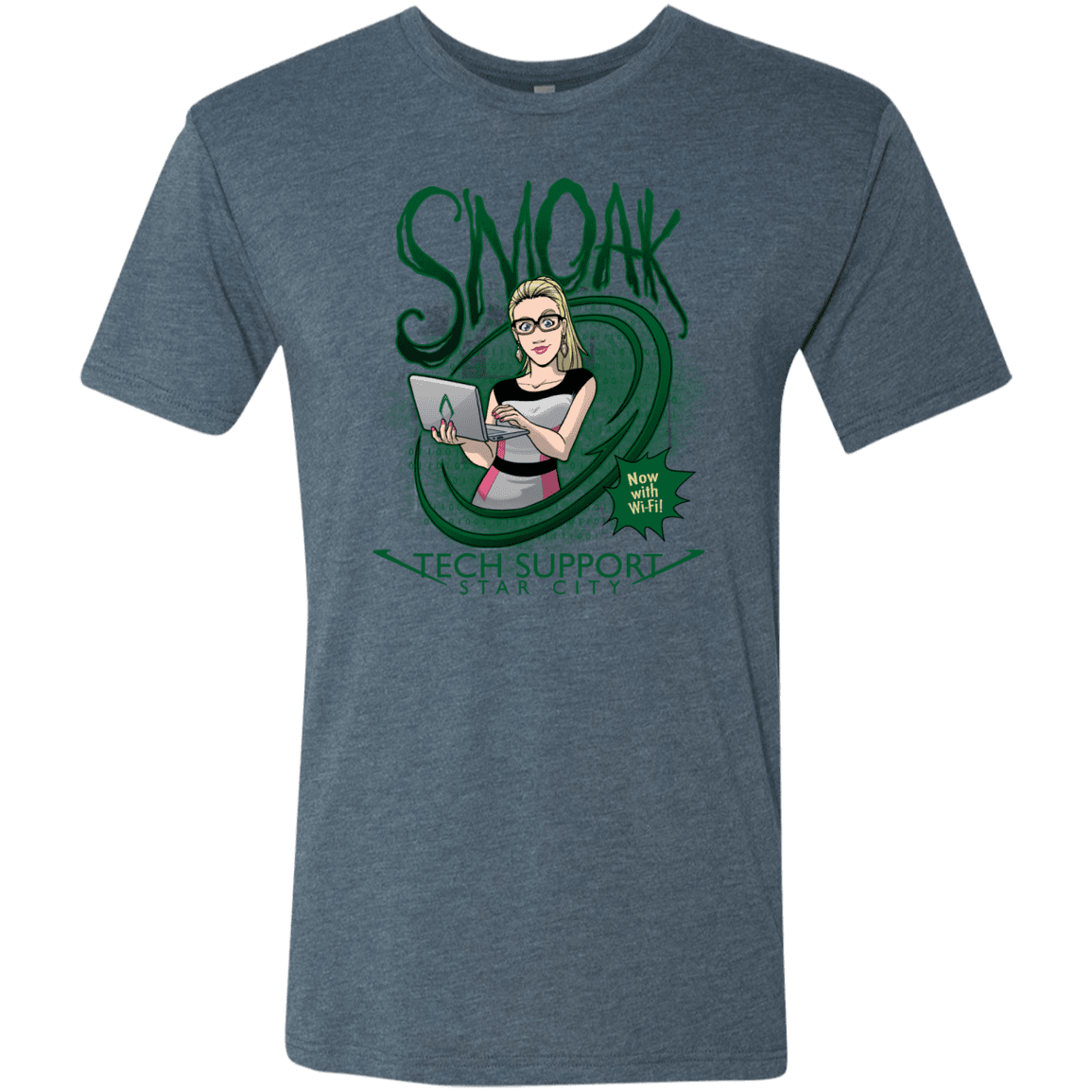T-Shirts Indigo / S Smoak Men's Triblend T-Shirt