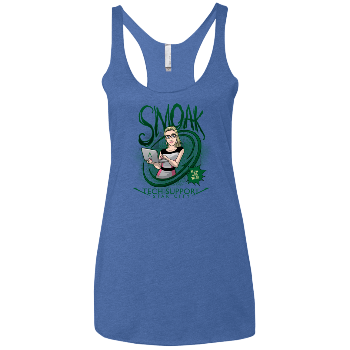Smoak Women's Triblend Racerback Tank