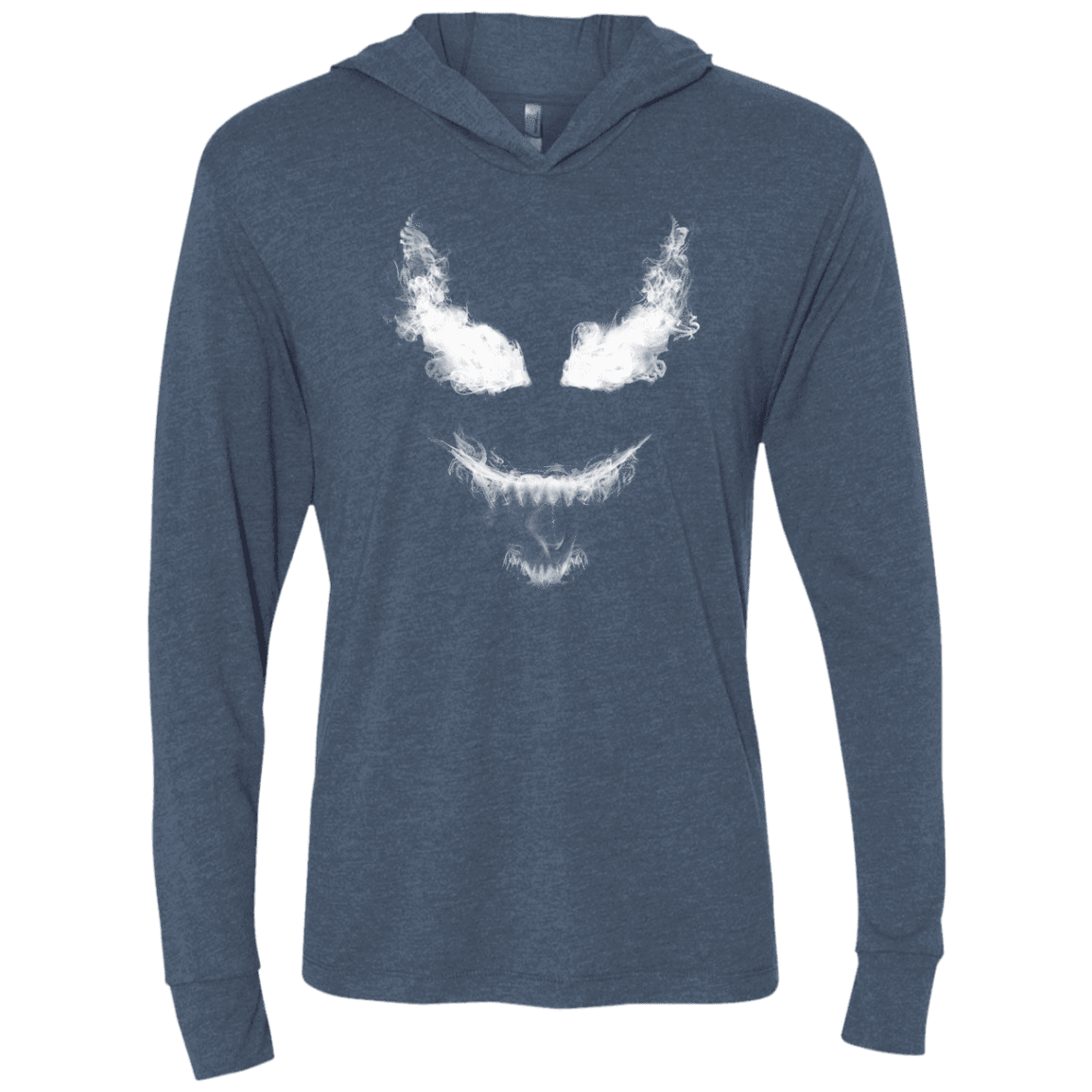 T-Shirts Indigo / X-Small Smoke Symbiote Triblend Long Sleeve Hoodie Tee