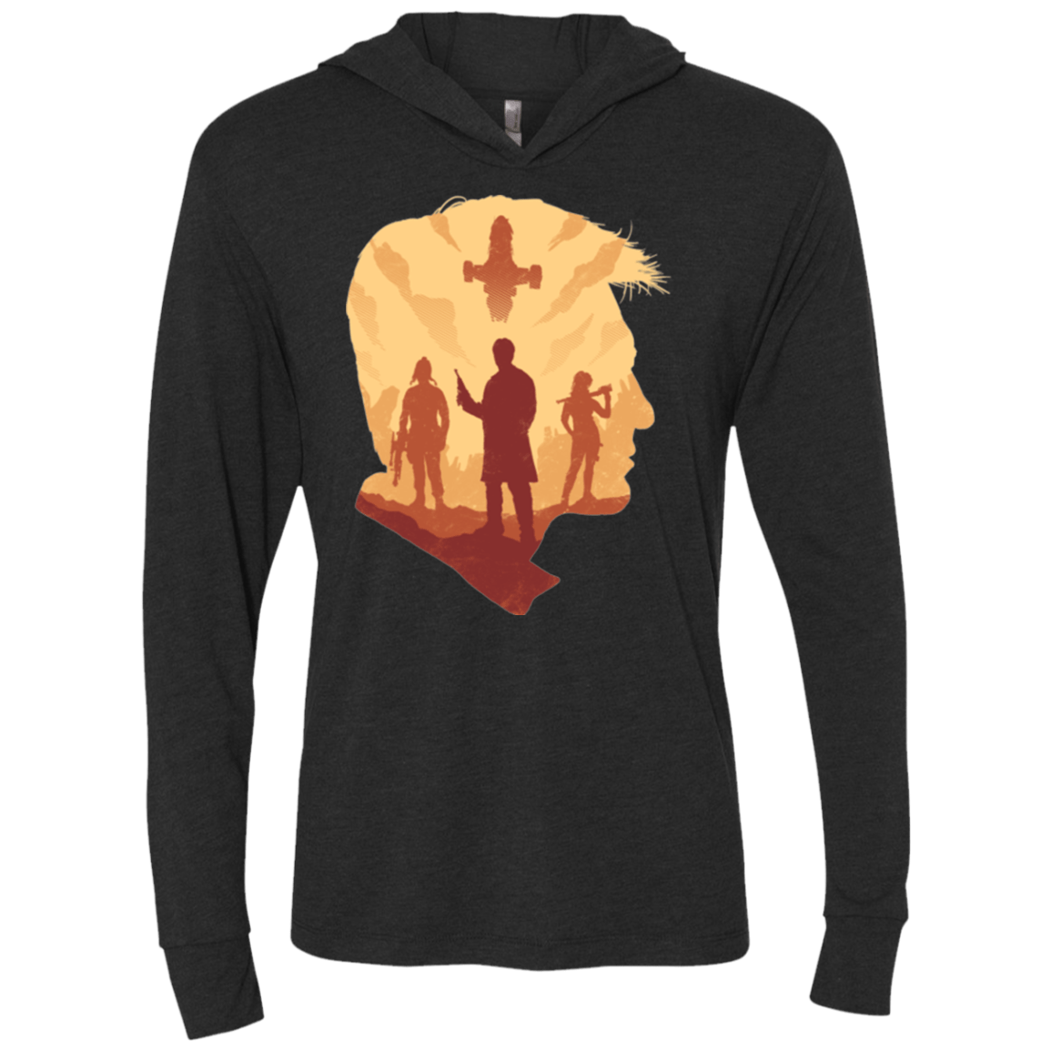 T-Shirts Vintage Black / X-Small Smuggle squad Triblend Long Sleeve Hoodie Tee