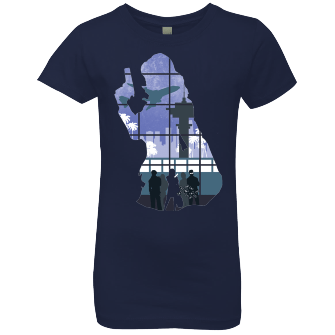 T-Shirts Midnight Navy / YXS Smuggler Jackie Girls Premium T-Shirt