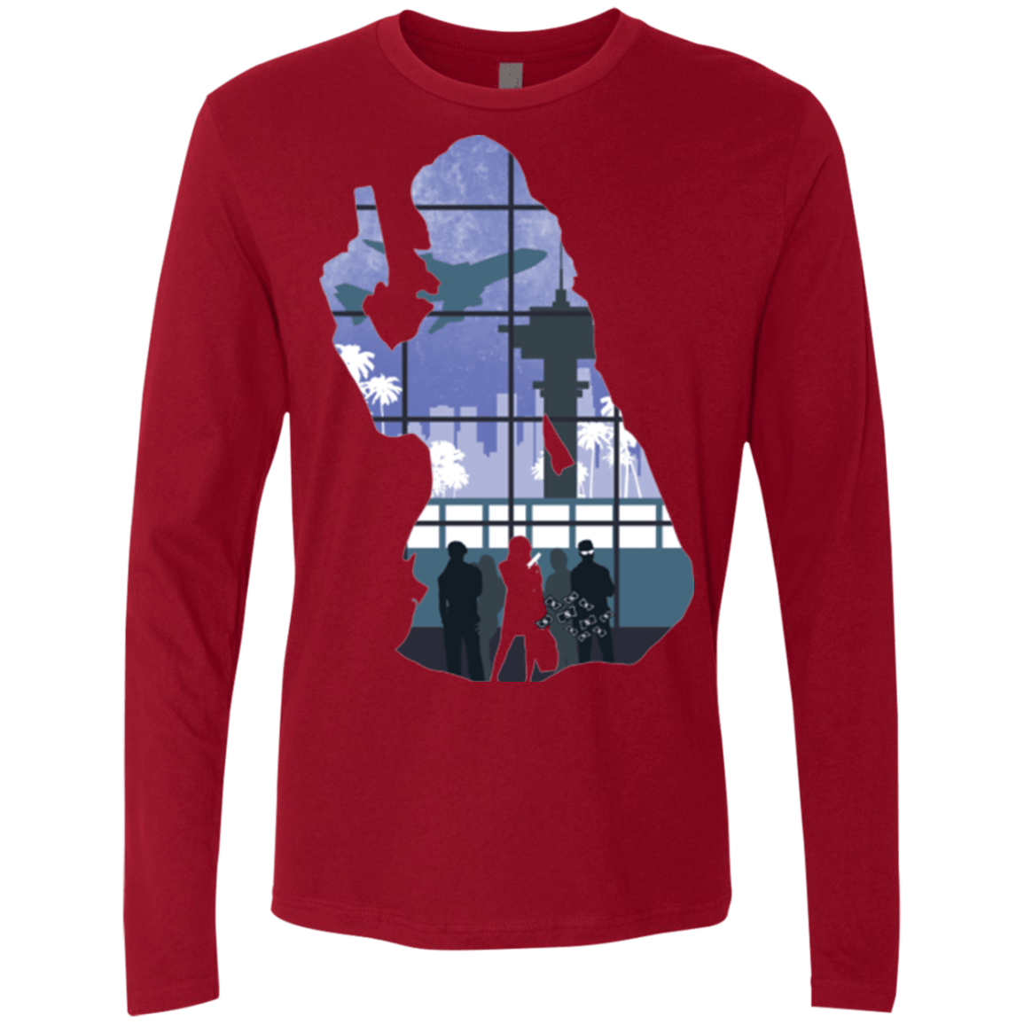 T-Shirts Cardinal / Small Smuggler Jackie Men's Premium Long Sleeve