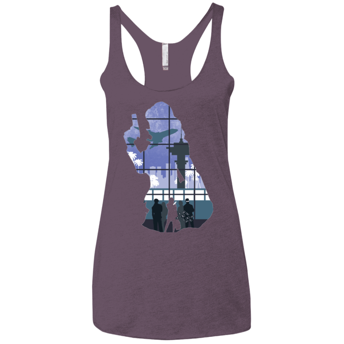 T-Shirts Vintage Purple / X-Small Smuggler Jackie Women's Triblend Racerback Tank