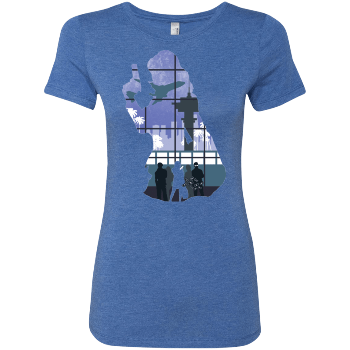 T-Shirts Vintage Royal / Small Smuggler Jackie Women's Triblend T-Shirt