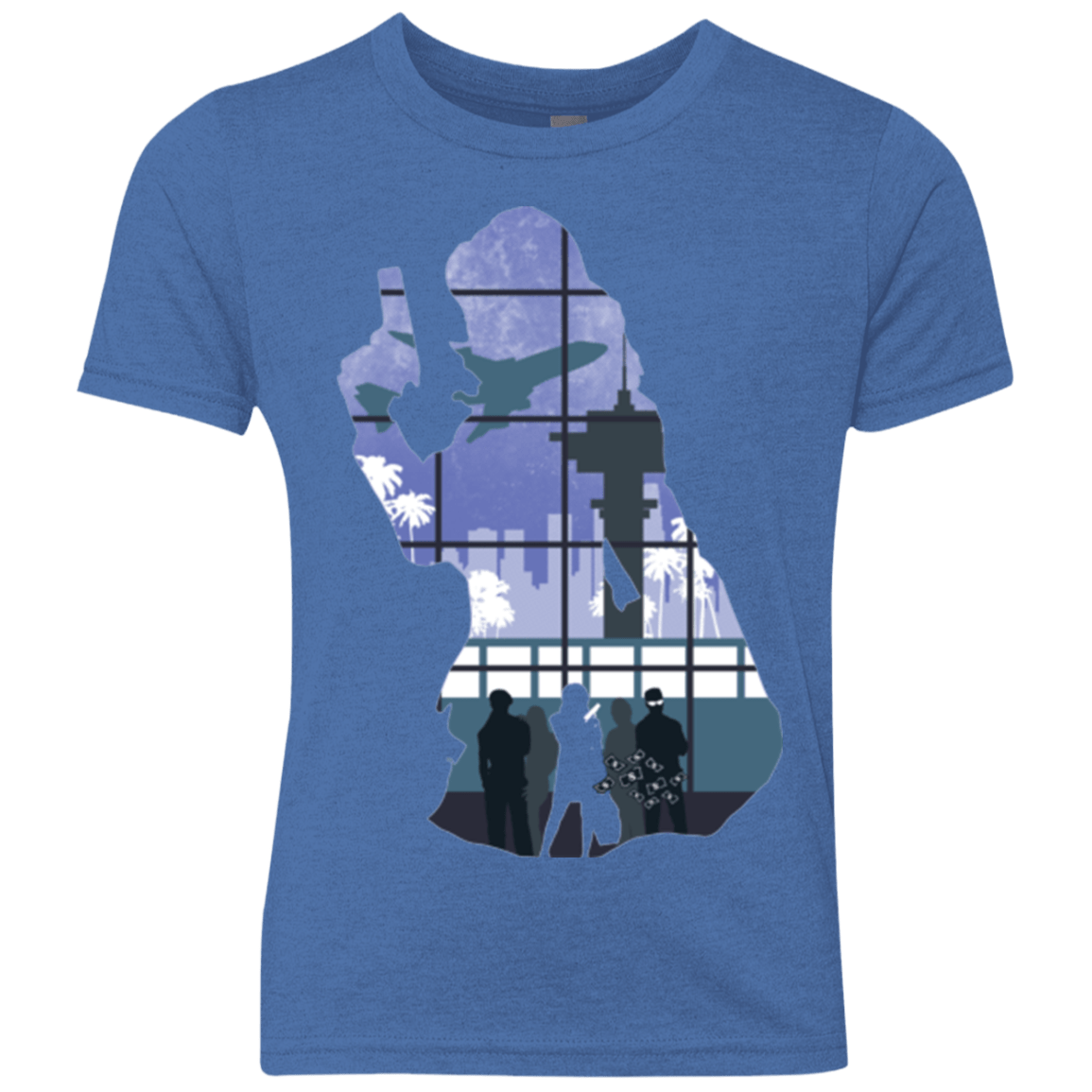 T-Shirts Vintage Royal / YXS Smuggler Jackie Youth Triblend T-Shirt