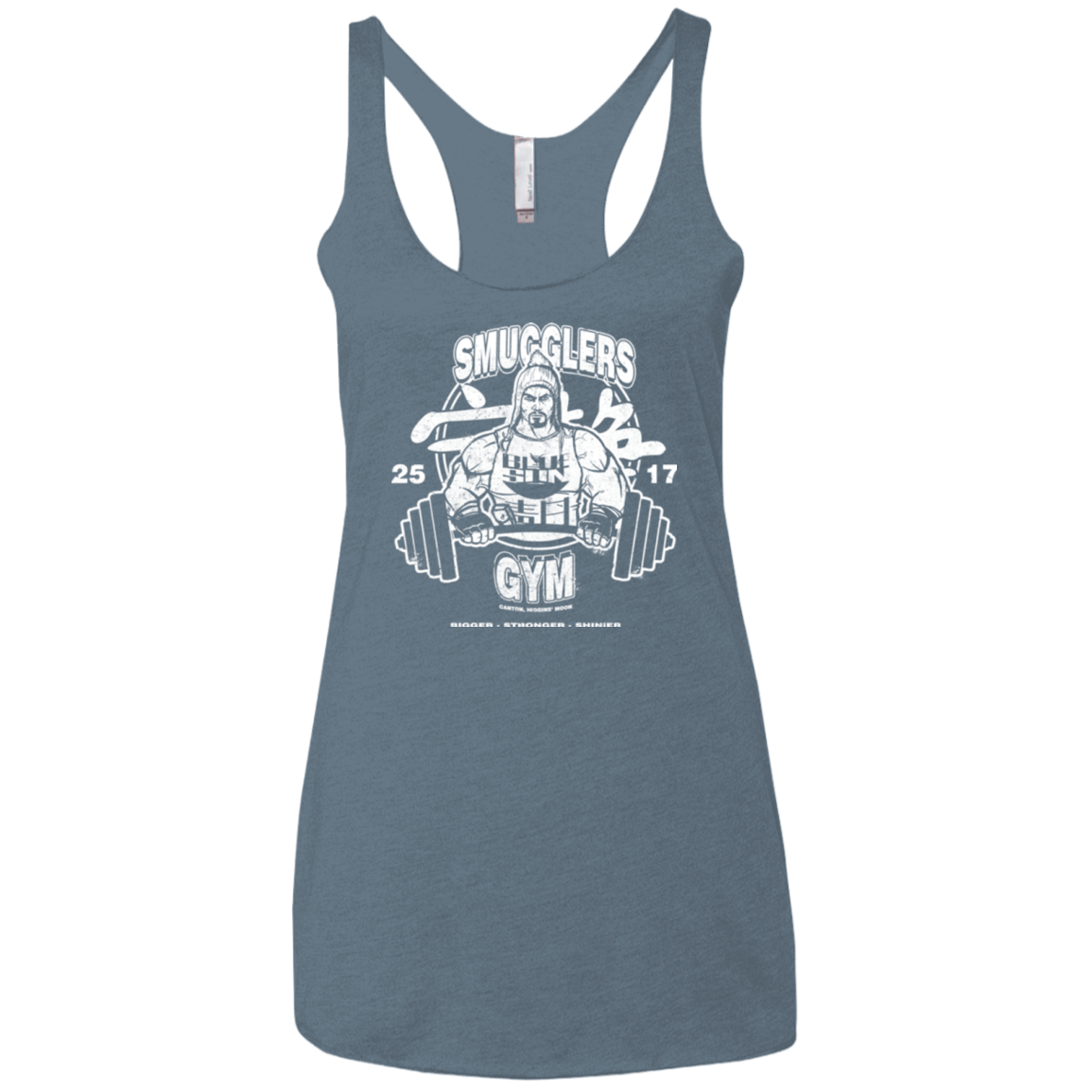 T-Shirts Indigo / X-Small Smugglers Gym Women's Triblend Racerback Tank