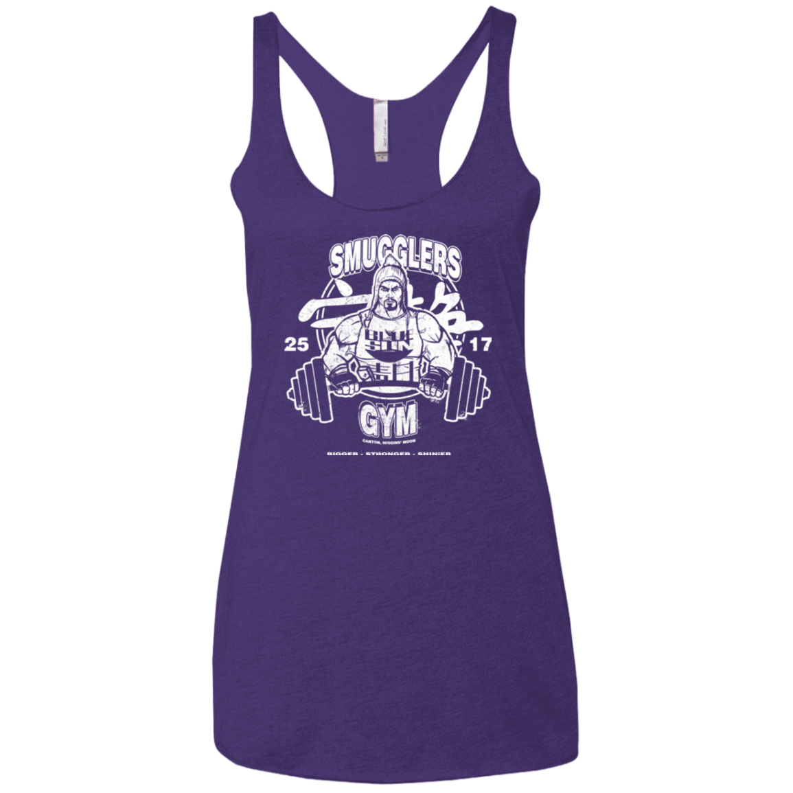 T-Shirts Purple / X-Small Smugglers Gym Women's Triblend Racerback Tank